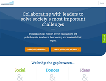 Tablet Screenshot of bridgespan.org